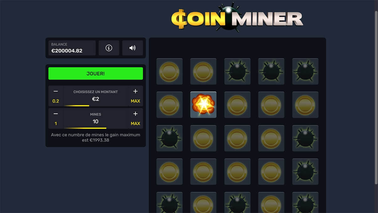 image de présentation du mini jeu coin miner