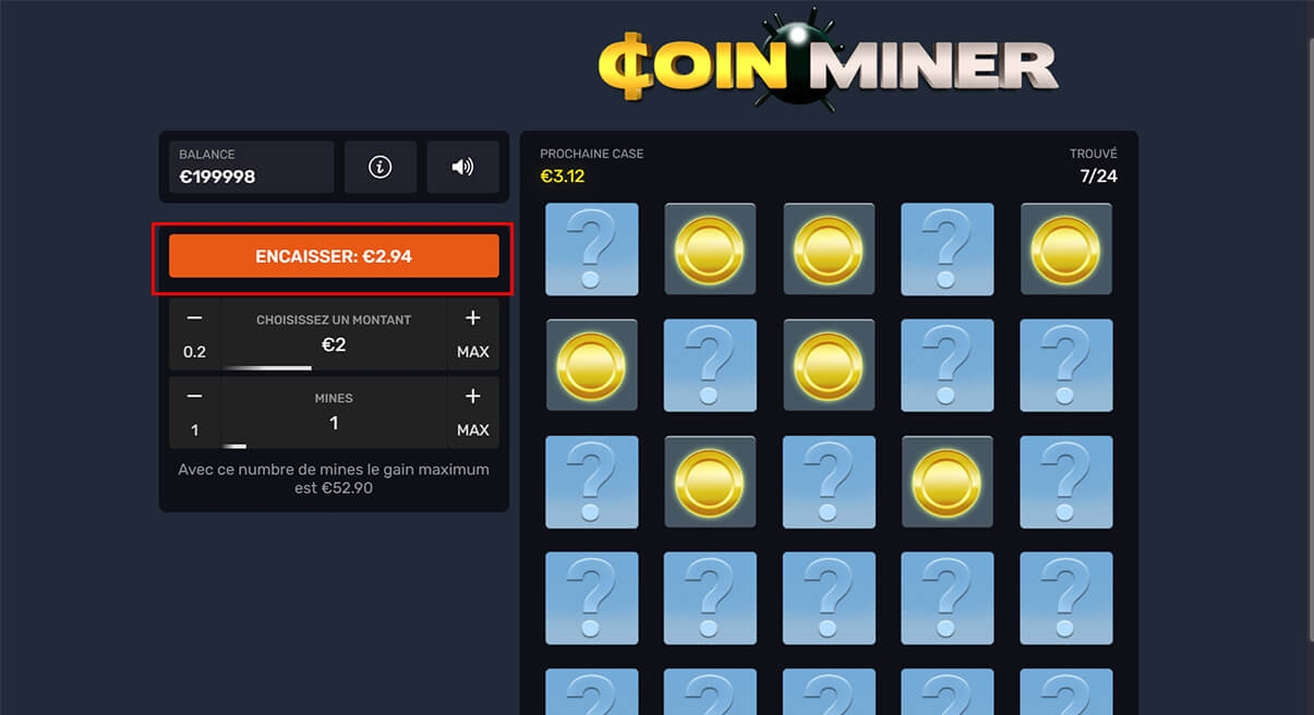 image de présentation du fonctionnement du mini jeu coin miner