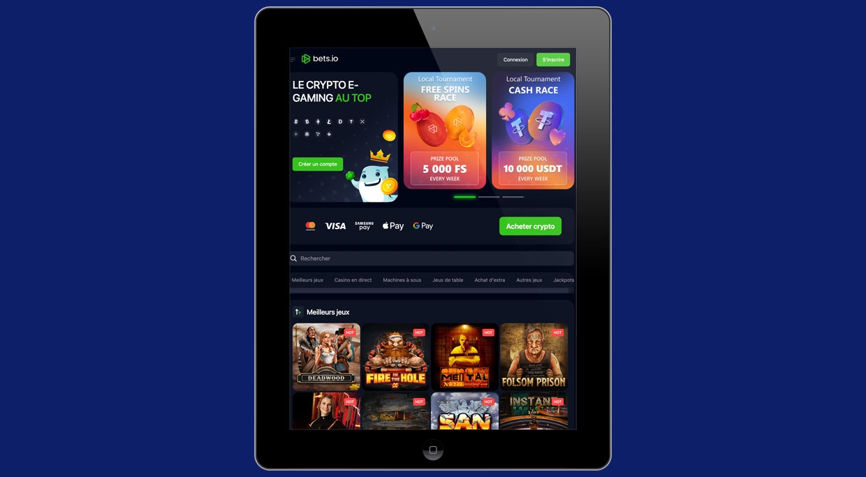 Le casino en ligne Bets.io spécialisé dans les cryptomonnaies