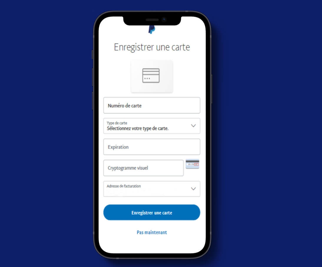 Déposer par carte bancaire sur PayPal